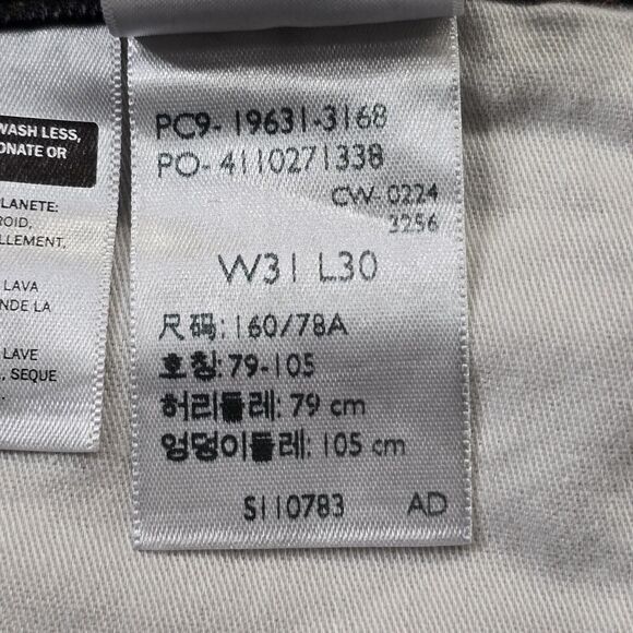 Levi's 314 Flowered Shaping Straight Jeans Size 31x30 Women's Mid Rise - Picture 16 of 16